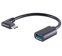 1aTTack.de 1x adattatore USB-C a USB-A femmina, 3.0, OTG, 90°, PVC