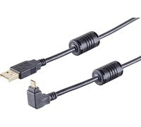 1aTTack.de 1x cavo angolato USB-A, Micro-B, 2.0, 90° verso l'alto, 1 m - Con questo cavo USB standard puoi collegare, ad esempio, il tuo smartphone al tuo PC.
