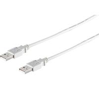 1aTTack.de 1x cavo di collegamento USB-A, 2.0, grigio, 1 m - Con questo cavo USB standard puoi collegare, ad esempio, un disco rigido esterno al tuo PC.