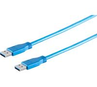 1aTTack.de 1x cavo di collegamento USB-A, 3.0, blu, 3 m - Con questo cavo USB standard puoi collegare, ad esempio, un disco rigido esterno al tuo PC.