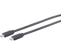 1aTTack.de 1x cavo di collegamento USB-C, 2.0, 100W, nero, 2m - Con questo cavo USB standard puoi collegare, ad esempio, un disco rigido esterno al tuo PC.