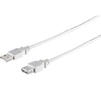 1aTTack.de 1x cavo di prolunga USB 5,0 m grigio - Ideale per estendere le connessioni USB esistenti, ad esempio per mouse PC, tastiera, webcam o altri dispositivi USB