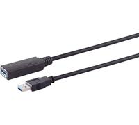 1aTTack.de 1x Cavo di prolunga USB-A USB 3.0 - SuperSpeed 5 Gbit/s - Amplificatore di segnale - Nero - 30 metri