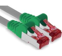 1aTTack.de - 1x cavo patch CAT6 da 1 m S/FTP schermatura PIMF CAT.6 cavo di rete RJ45 cavo Ethernet DSL router LAN switch modem patch panel - crossover - 1 pezzo