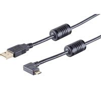 1aTTack.de 1x cavo USB-A angolato, Micro-B, 2.0, 90° a destra, 1 m - Con questo cavo USB standard puoi collegare, ad esempio, il tuo smartphone al tuo PC.