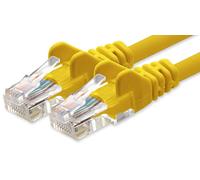 1aTTack.de 20m Cavo di Rete giallo - 1x - Cat.6 Ethernet Gigabit Lan RJ45 10 100 1000 Mbit s - Cavo Patch UTP compatibile con Cat.5 Cat.5e Cat.7 Cat.8 - giallo - 1x - 20m