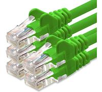 1aTTack.de 2m Cavo di Rete verde - 5x - Cat.6 Ethernet Gigabit Lan RJ45 10 100 1000 Mbit s - Cavo Patch UTP compatibile con Cat.5 Cat.5e Cat.7 Cat.8 - verde - 5x - 2m