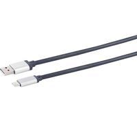 1aTTack.de 3 cavi adattatori USB-A da 2 m, USB-C, 2.0, contatti placcati in oro da 2 m, guaina tessile blu