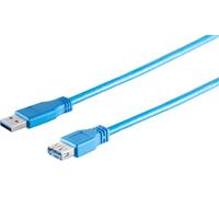 1aTTack.de 3 cavi di prolunga USB-A, 3.0, blu, 3 m - Con questo cavo di prolunga USB-A puoi estendere facilmente la tua connessione via cavo esistente.