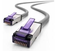 1aTTack.de - 5 m - Cavo patch CAT6a Superflex - Ethernet Gigabit LAN RJ45 CAT6 A 10000 Mbit s SFTP PIMF 500 MHz compatibile con CAT6 CAT5 - grigio - 1 pezzo