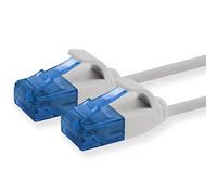 1aTTack.de, 659879 Cat6, Cavo di rete Cat.6, 5 m, cavo patch slim, diametro piccolo, molto flessibile, 1000 Mbit/s, 1 pezzo, grigio