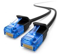 1aTTack.de, 659909 Cat6, Cavo di rete Cat.6, 5 m, cavo patch slim, diametro piccolo, molto flessibile, 1000 Mbit/s, 1 pezzo, nero