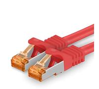 1aTTack.de 688770 Cat7-1x 3m - Cavo di rete Cat 7 Ethernet Lan 10 Gb/s PIMF LSZH Rosso