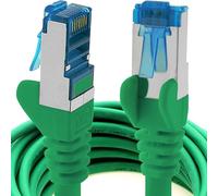 1aTTack.de 7,5m - verde - 1 pezzo - Rete Cavi Cat6a S-FTP CAT 6a doppia schermatura - certificato GHMT PIMF 500MHz / 7 CU rame non contiene alogeni compatibile con CAT5e CAT6 CAT7 CAT8 10000 Mbit/s