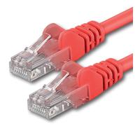 1aTTack.de 7684068 1x 20m Red Cavo di rete Cat6 Cat 6 Ethernet LAN 1000 Mbit/s RJ45