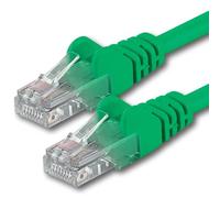 1aTTack.de 7684408 1x 1m Green Cavo di rete Cat6 Cat 6 Ethernet LAN 1000 Mbit/s RJ45
