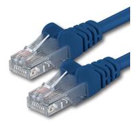 1aTTack - Cavo Patch di Rete CAT6 UTP con 2 spinotti RJ45 Blu 10 m