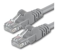 1aTTack.de 7684498 1x 15m Gray Cavo di rete Cat6 Cat 6 Ethernet LAN 1000 Mbit/s RJ45