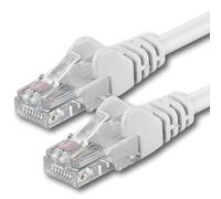 1aTTack.de 7686348 1x 10m White Cavo di rete Cat6 Cat 6 Ethernet LAN 1000 Mbit/s RJ45