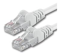 1aTTack.de 7686368 1x 3m White Cavo di rete Cat6 Cat 6 Ethernet LAN 1000 Mbit/s RJ45
