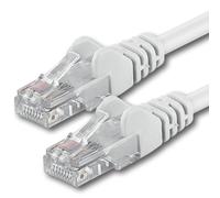 1aTTack.de 7686378 1x 5m White Cavo di rete Cat6 Cat 6 Ethernet LAN 1000 Mbit/s RJ45
