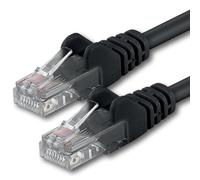 1aTTack.de 7686868 1x 7,5m Black Cavo di rete Cat6 Cat 6 Ethernet LAN 1000 Mbit/s RJ45