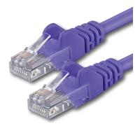 1aTTack.de 7952638 1x 1m Violet Cavo di rete Cat6 Cat 6 Ethernet LAN 1000 Mbit/s RJ45