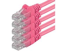 1aTTack.de 85270 5x 2m magenta Cavo di rete Cat6 Cat 6 Ethernet LAN 1000 Mbit/s RJ45