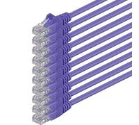 2m - porpora - 10 pezzi - Rete Cavi Cat6 CAT 6 | 250MHz | non contiene alogeni | compatibile con CAT 5e / CAT6a / CAT7 | 10 / 100 / 1000 / 10000 Mbit / s | per switch, router, modem, Patchpannel, Access Point, pannelli di permutazione
