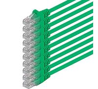 3m - verde - 10 pezzi - Rete Cavi Cat6 CAT 6 | 250MHz | non contiene alogeni | compatibile con CAT 5e / CAT6a / CAT7 | 10 / 100 / 1000 / 10000 Mbit / s | per switch, router, modem, Patchpannel, Access Point, pannelli di permutazione