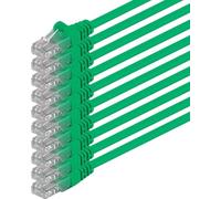 3m - verde - 10 pezzi - Rete Cavi Cat6 CAT 6 | 250MHz | non contiene alogeni | compatibile con CAT 5e / CAT6a / CAT7 | 10 / 100 / 1000 / 10000 Mbit / s | per switch, router, modem, Patchpannel, Access Point, pannelli di permutazione