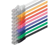 1aTTack.de 15m - 10 Colori - 10 Pezzi - Rete Cavi Cat6 Cat 6 | 10/100 / 1000/10000 Mbit/s | per Switch, Router, Modem, Patchpannel, Access Point