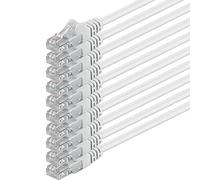 1m - bianco - 10 pezzi - Rete Cavi Cat6 CAT 6