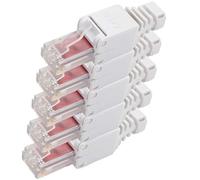 1aTTack.de Cat. 5 connettore del cavo connettore del cavo RJ45 completamente schermato in metallo compatibile con Cat5 Cat6 Cat7 Cat8 1 pezzo