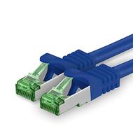 1aTTack.de Cat.7 Cavo di Rete 10m - Blu - 1 Pezzo - Ethernet LAN Cat.7 SFTP Spina RJ45 Cat6a 10 Gbit/s Compatibile con Cat5 Cat6 Cat6a Cat8 per Switch Router Modem Patchpanel