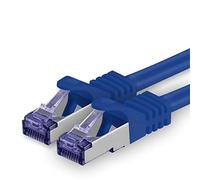 1aTTack.de Cat.7 Cavo di Rete 2m - Blu - 1 Pezzo - Ethernet LAN Cat.7 SFTP PIMF LSZH Spina RJ45 Cat6a 10 Gbit s