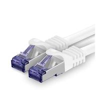 1aTTack.de Cat.7 Cavo di Rete 3 metri - Bianco - 1 Pezzo - Ethernet LAN Cat.7 SFTP PIMF LSZH Spina RJ45 Cat6a 10 Gbit s