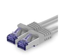 1aTTack.de Cat.7 Cavo di Rete 5m - Grigio - 1 Pezzo - Ethernet LAN Cat.7 SFTP PIMF LSZH Spina RJ45 Cat6a 10 Gbit s