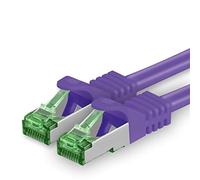 1aTTack.de Cat.7 Cavo di Rete 5m - Porpora - 1 Pezzo - Ethernet LAN Cat.7 SFTP Spina RJ45 Cat6a 10 Gbit/s Compatibile con Cat5 Cat6 Cat6a Cat8 per Switch Router Modem Patchpanel