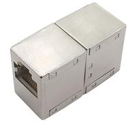 1aTTack.de Cat. Adattatore per cavo patch 5e Adattatore per connettore per cavo di rete Presa RJ45 2x presa compatibile con Cat5 Cat6 Cat7 Cat8 1 pezzo