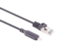 1aTTack.de Cavo adattatore da USB-C a LAN da 1,5 m, 1 pezzo, trasferimento dati da 1 Gbit, cavo da USB C 3.1 a RJ45 Ethernet Cat6, compatibile con smartphone, laptop, Macbook, 1,5 m