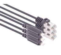 1aTTack.de Cavo adattatore da USB-C a LAN da 2 m, 3 pezzi, trasferimento dati da 1 Gbit, cavo da USB C 3.1 a RJ45 Ethernet Cat6, compatibile con smartphone, laptop, Macbook, 2 m