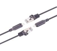 1aTTack.de Cavo adattatore USB-C a LAN, 2 cavi da 1 Gbit, trasmissione dati da USB C 3,1 a RJ45, Ethernet Cat6, Compqtible con smartphone, laptop, MacBook, 1 m