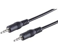 1aTTack.de Cavo audio stereo nero da 2,5 mm a 2,5 mm, 5 x 1,5 m - Trasmissione del segnale di alta qualità, connettori stampati, contatti nichelati