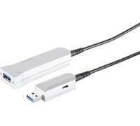 1aTTack.de Cavo di prolunga ottico USB-A USB 3.0 - Ibrido AOC - SuperSpeed 5 Gbit/s - Nero - 10 metri