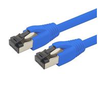 1aTTack.de Cavo di rete Cat 8, 15 m, Cat.8 Lan 2000 Mhz 40 Gbit s 40GBase-T Poe+, cavo patch Ethernet, LSZH, 1 x 15 m, blu