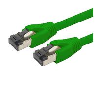 1aTTack.de Cavo di rete Cat 8, 7,5 m, CAT8, verde, 1 pezzo Cat.8 Lan 2000 Mhz 40 Gbit s 40GBase-T Poe+, cavo patch Ethernet, LSZH, 1 x 7,5 m, verde