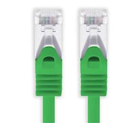 1aTTack.de® Cavo ethernet Gigabit categoria 7 con plug RJ45 categoria 6a (doppia schermatura), 500 MHz Verde / 1 pz 3 m