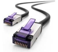 1aTTack.de - Cavo patch CAT6a Superflex Ethernet Gigabit LAN RJ45 CAT6 A 10000 Mbit s SFTP PIMF 500 MHz compatibile con CAT6 CAT5 - nero - 1 pezzo
