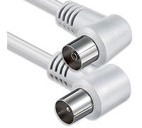 1aTTack.de - Cavo per antenna con connettore coassiale F da maschio a femmina, a doppia, tripla o quadrupla schermatura, 75 db /85 db / 100 db / 110 db / 120 db / 125 db